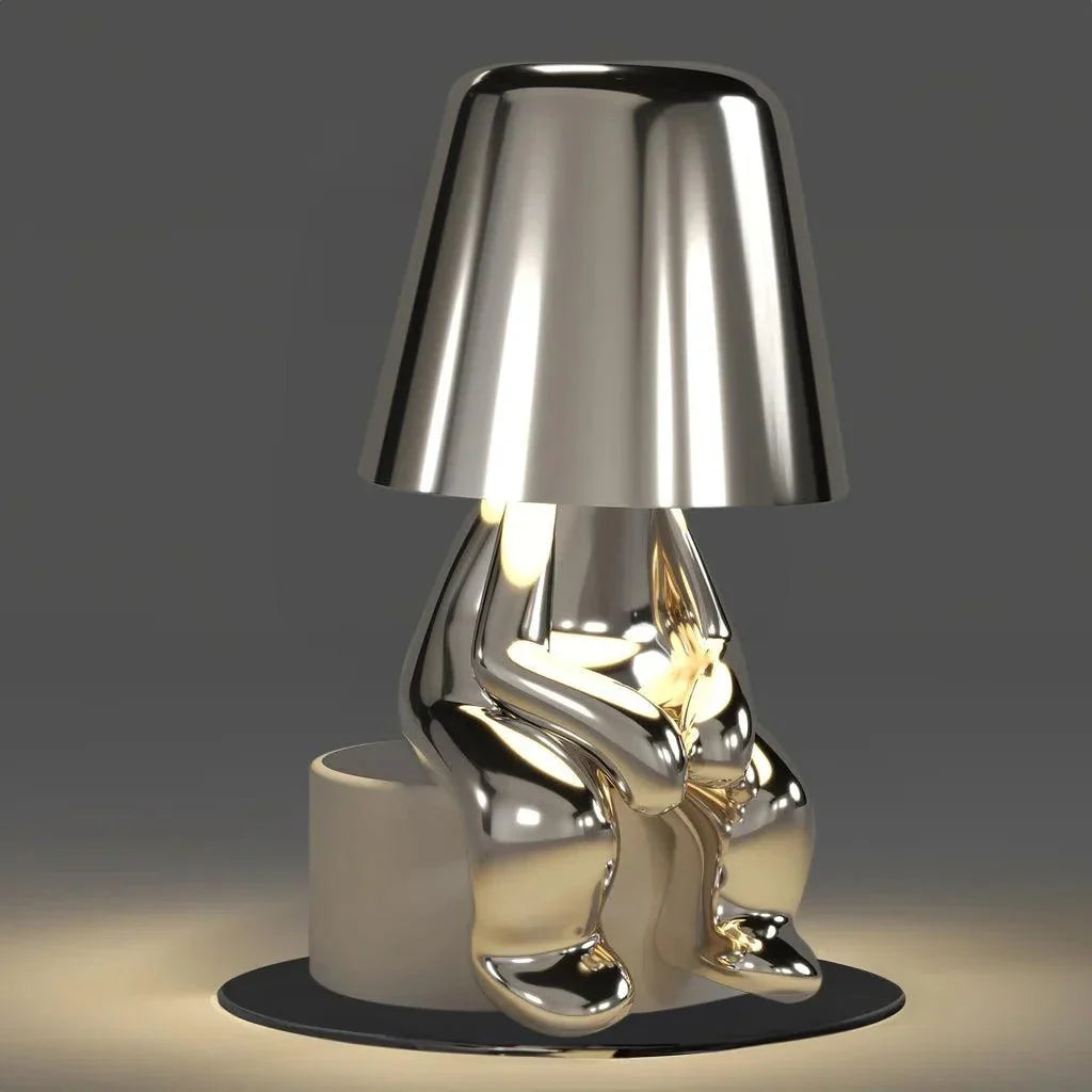 Silver Thinker LED Table Lamps Set