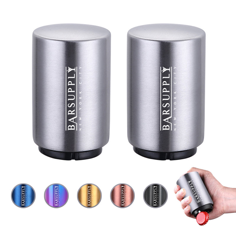 2-Pack Push Down Automatic Magnetic Beer Bottle Opener