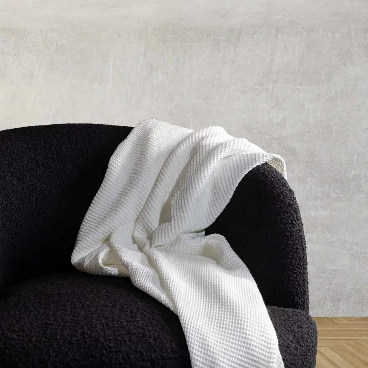 Textured Waffle Throw Blanket