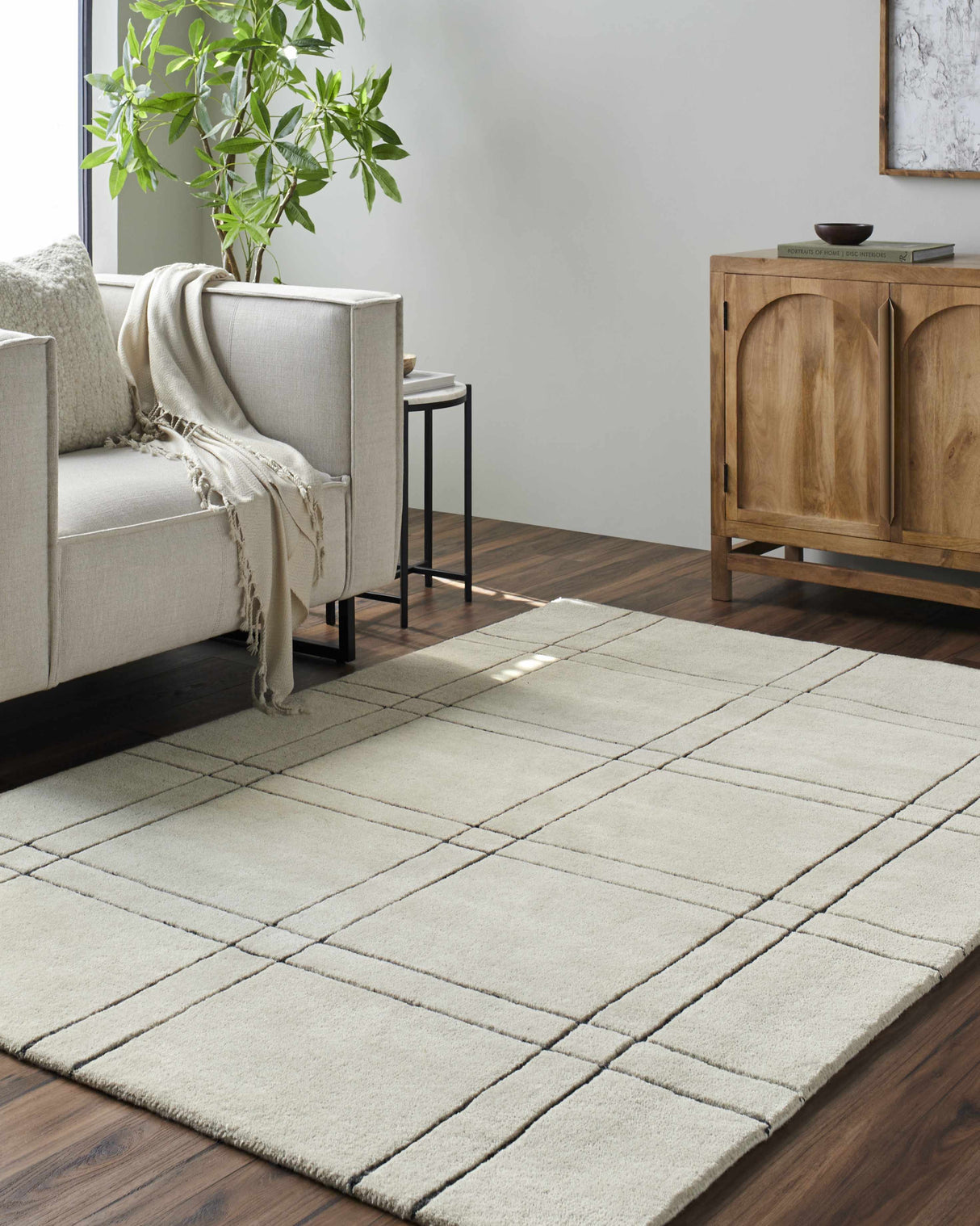 Sixto Beige Area Rug - Clearance