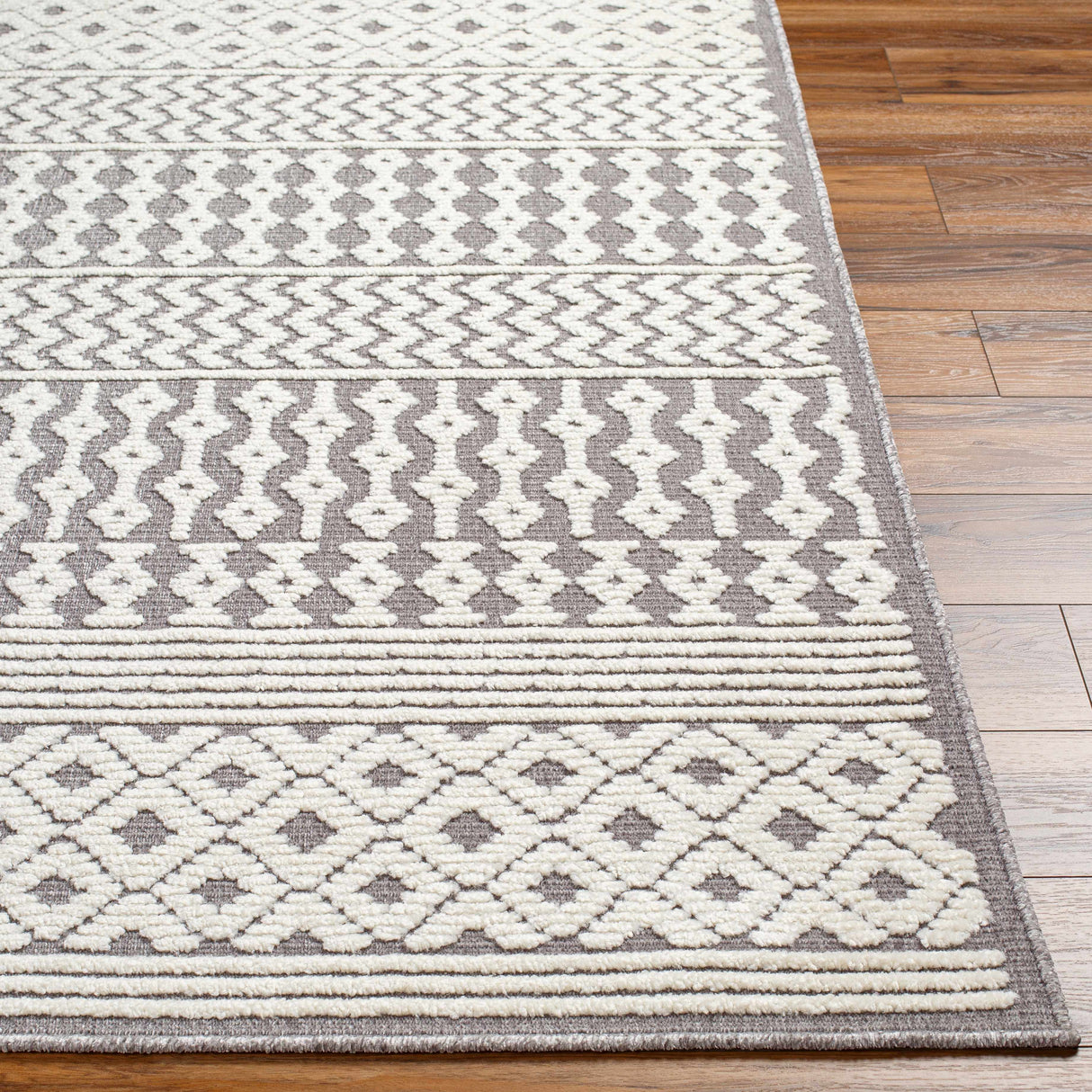 Drago Gray 3D Area Rug - Clearance