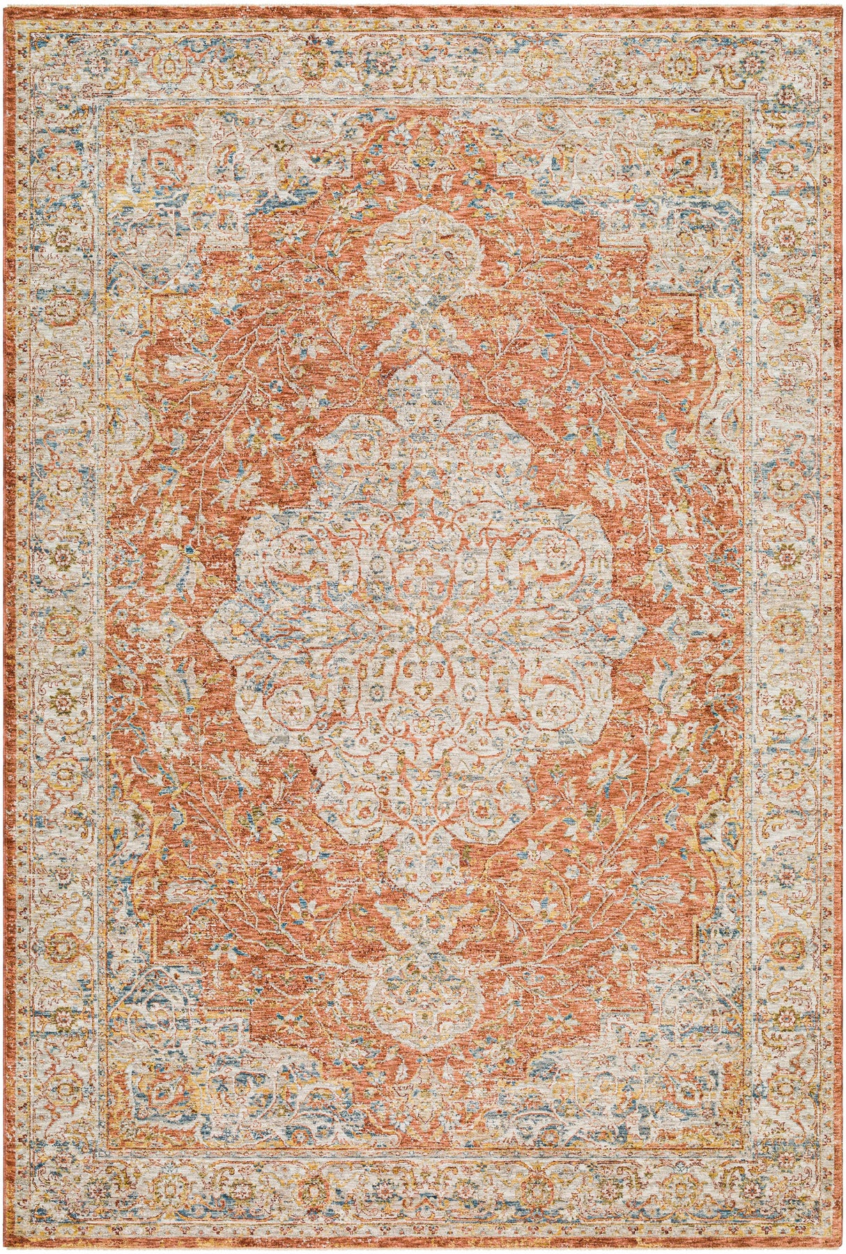 Aman Rust Area Rug - Clearance