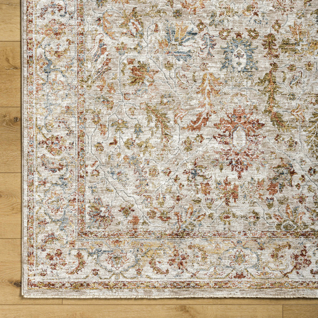 Asabi Tan Textured Rug with Fringes