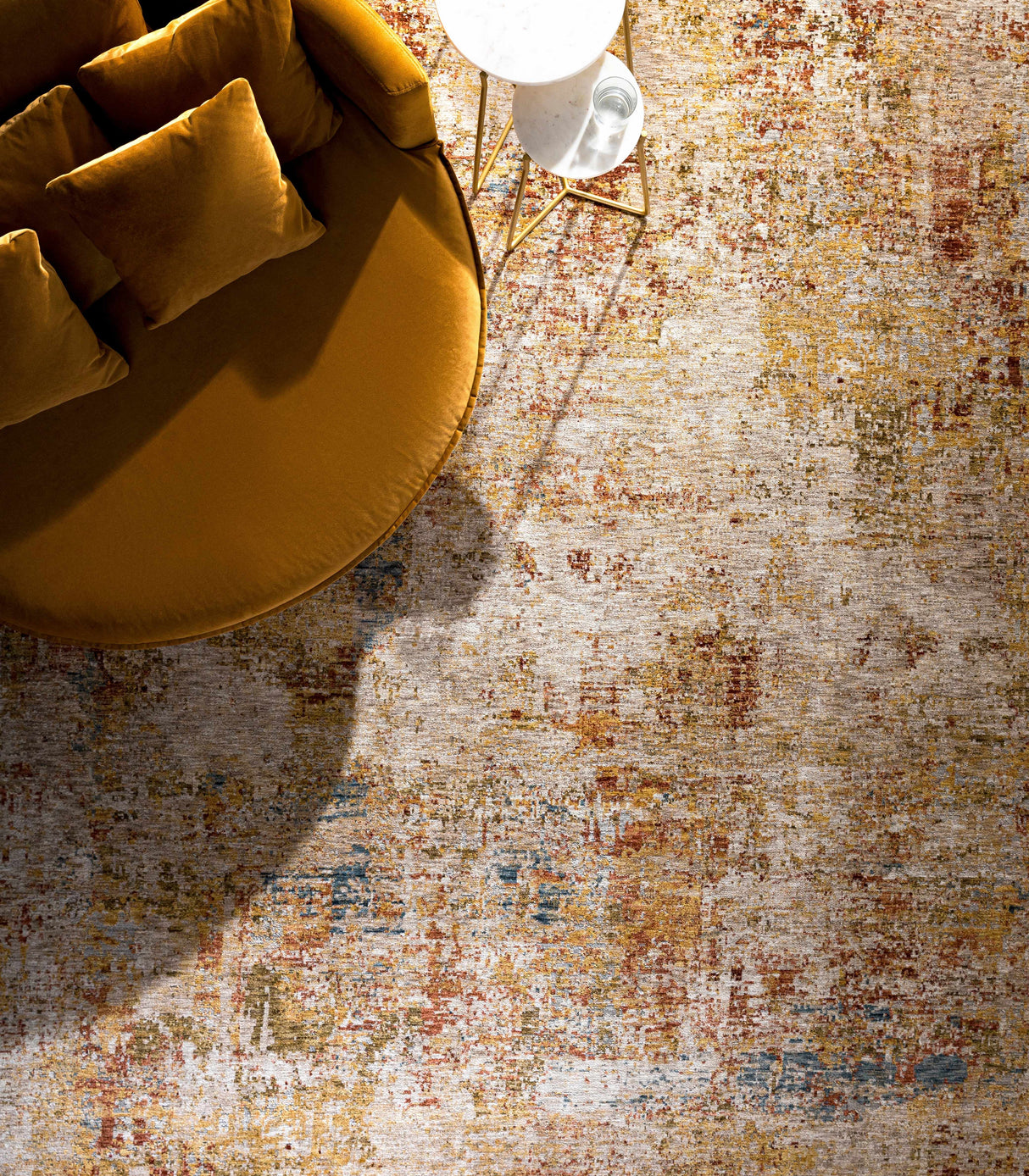 Eula Textured Rug with Fringes