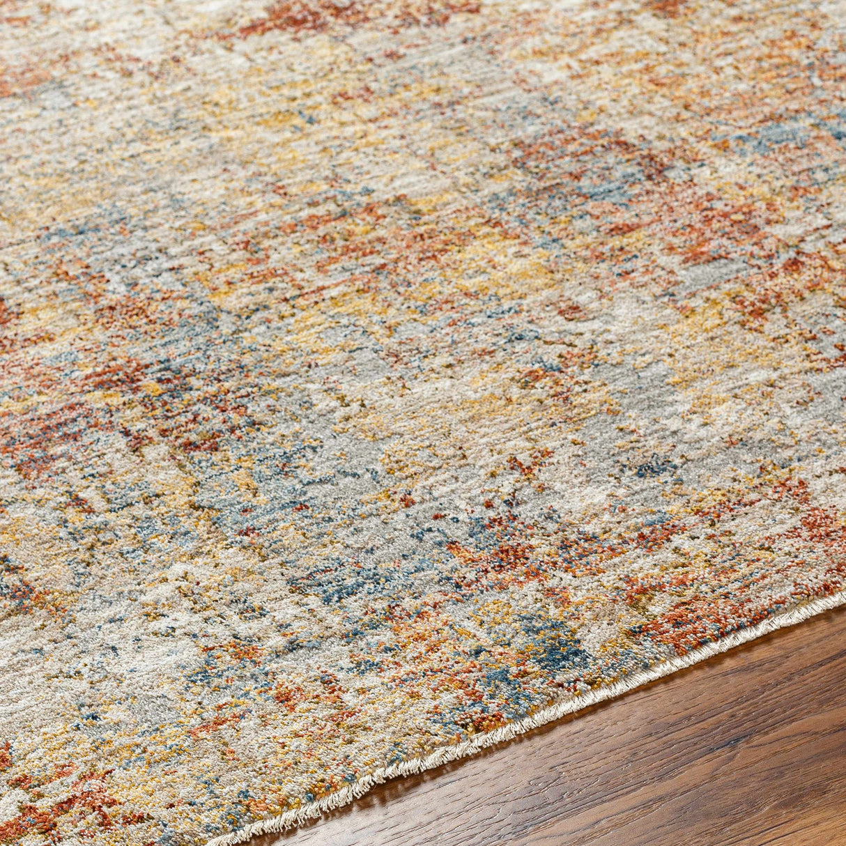 Garo Textured Rug with Fringes