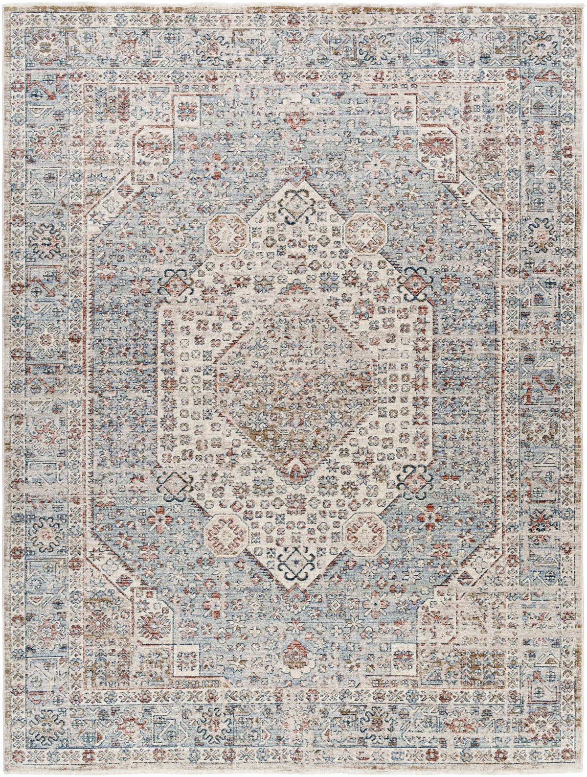 Kalei Beige & Blue Area Rug - Clearance
