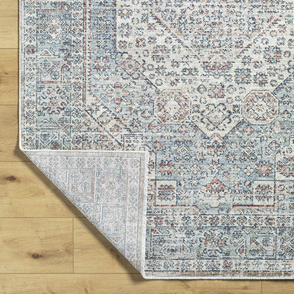 Kalei Beige & Blue Area Rug - Clearance