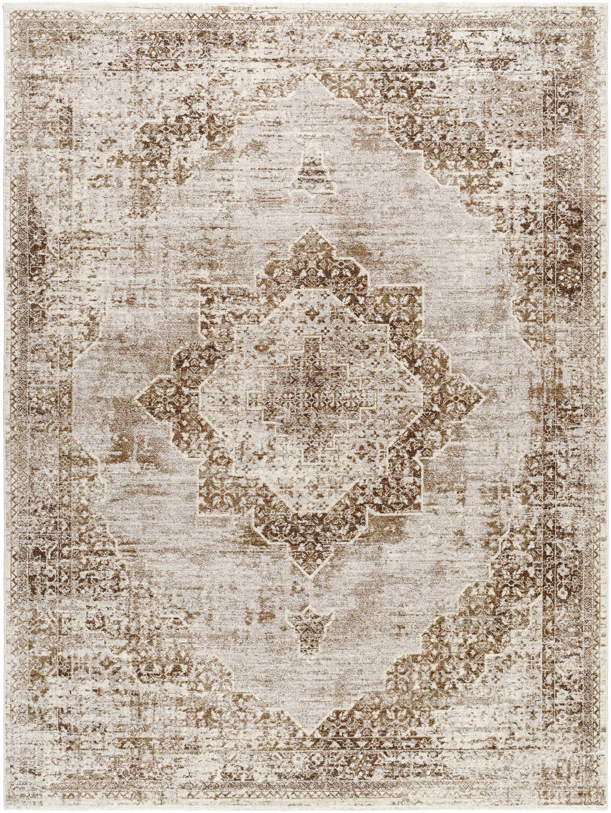 Kosta Beige Medallion Area Rug - Clearance