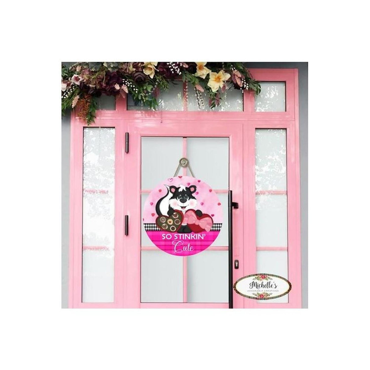 So Stinkin Cute Skunk Valentine Sign