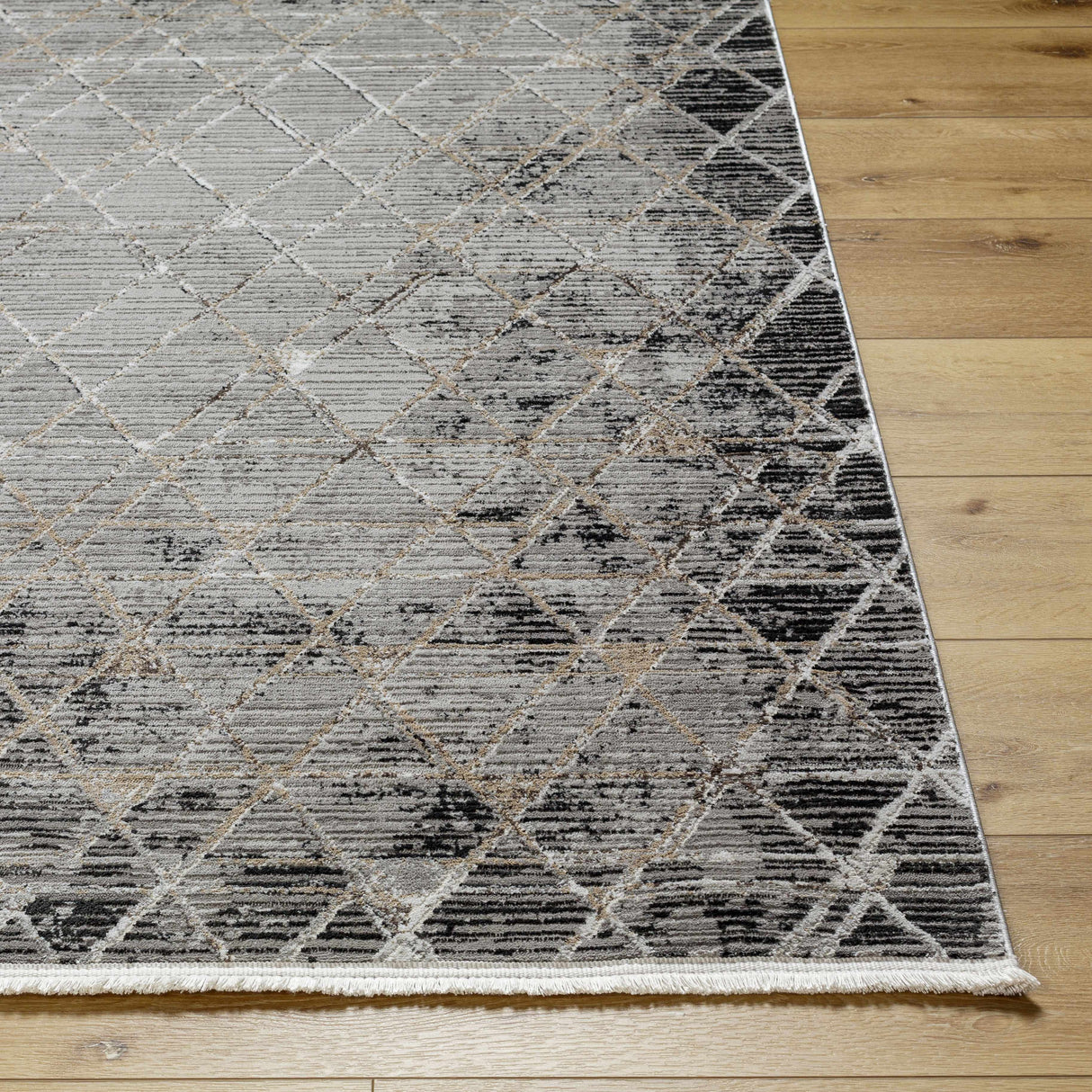 Luol Gray Area Rug - Clearance
