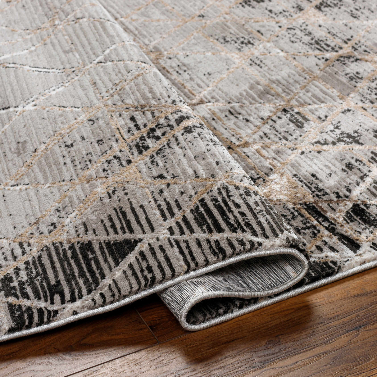 Luol Gray Area Rug - Clearance