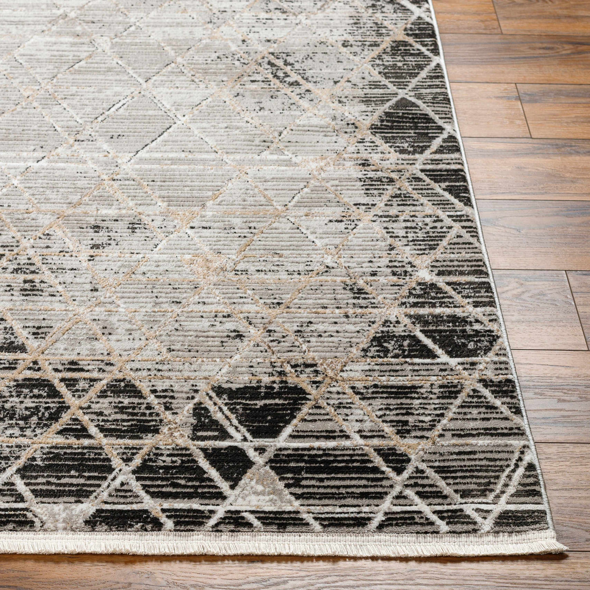 Luol Gray Area Rug - Clearance