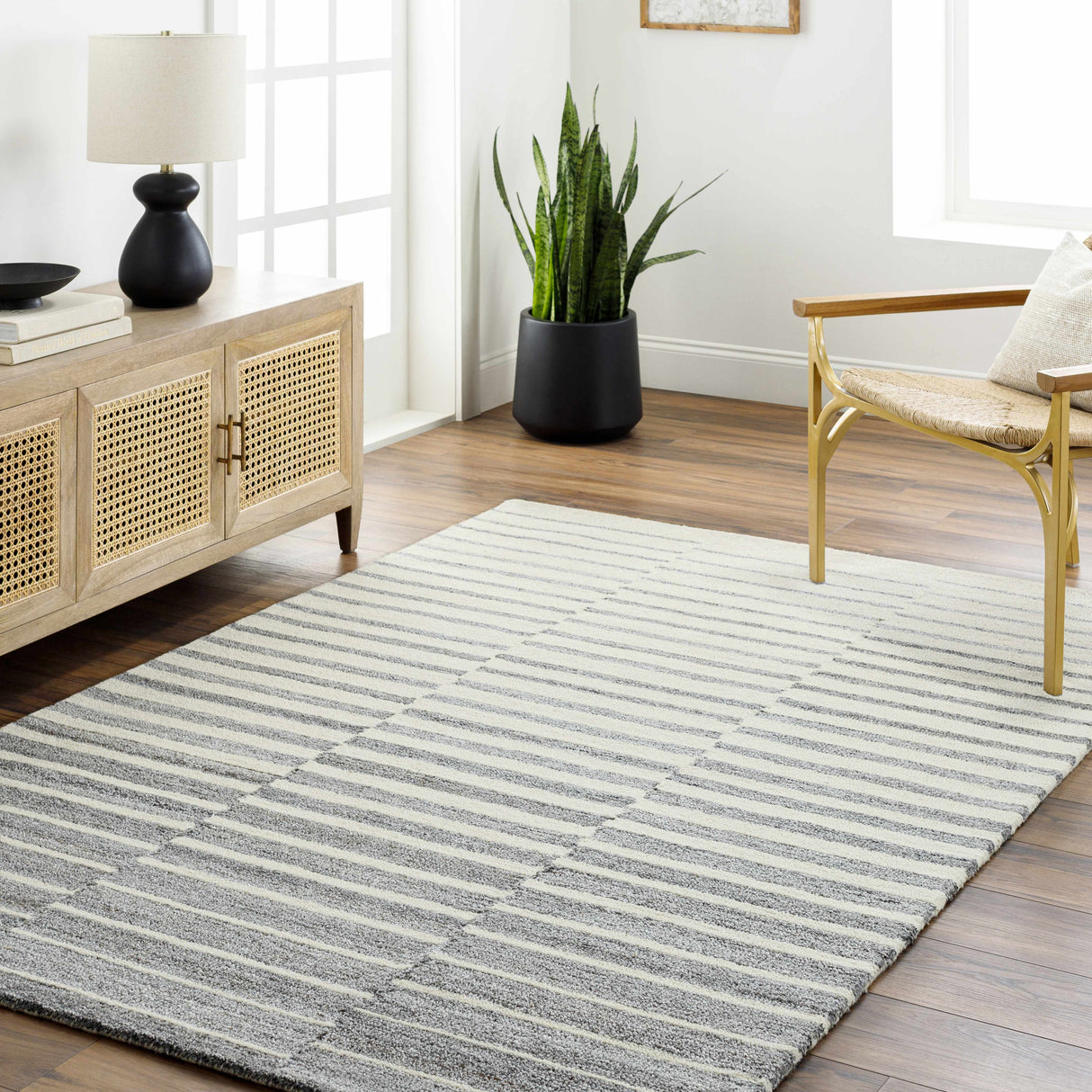 Gawel Gray Area Rug - Clearance