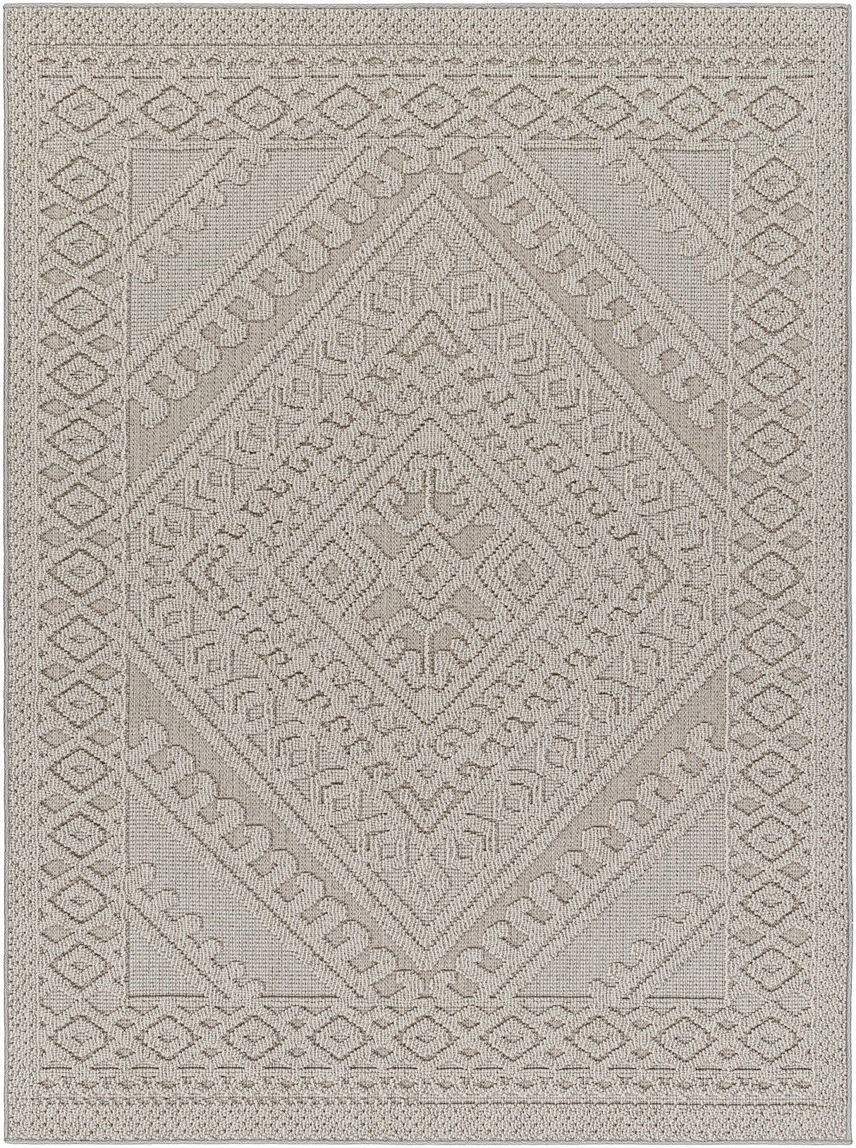 Hibah Natural Gray Area Rug - Clearance