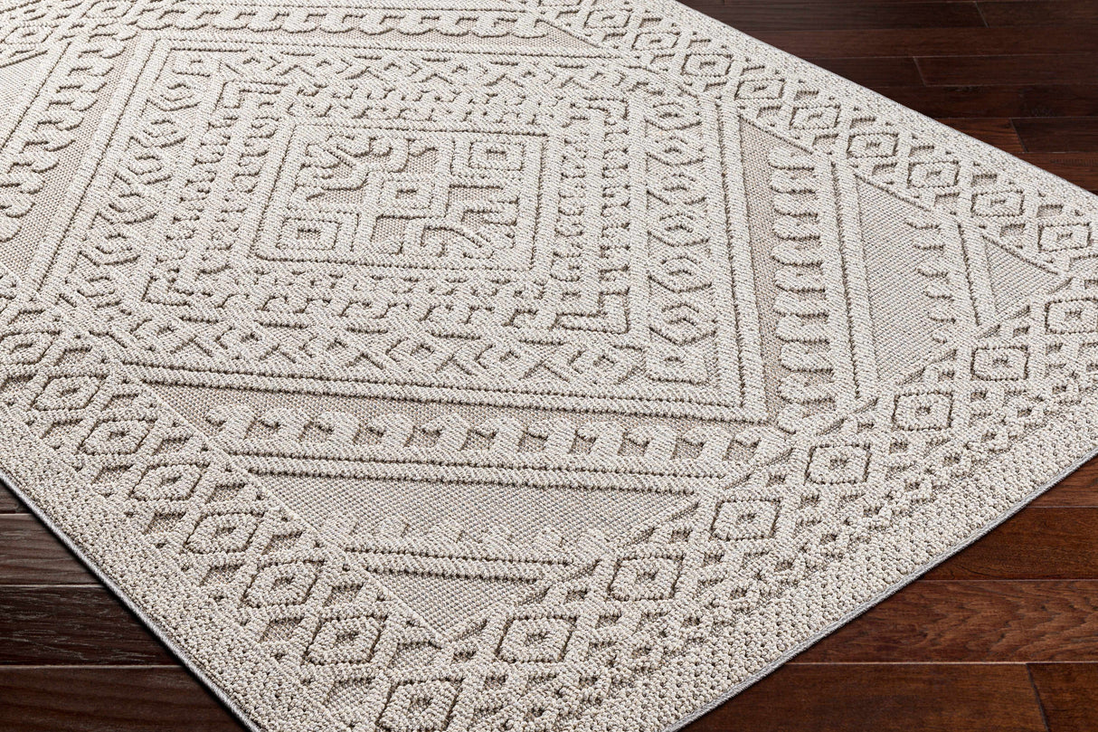 Hibah Natural Gray Area Rug - Clearance