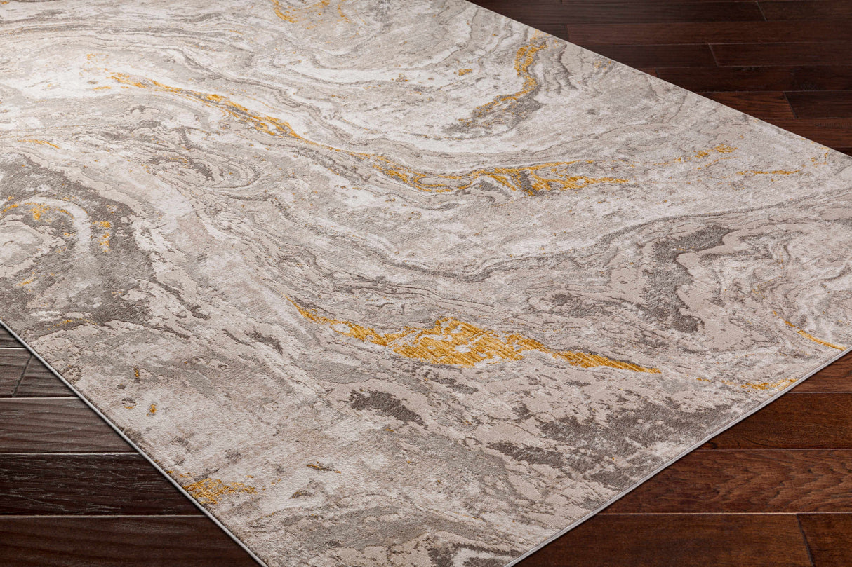 Akins Beige Marble Rug - Clearance