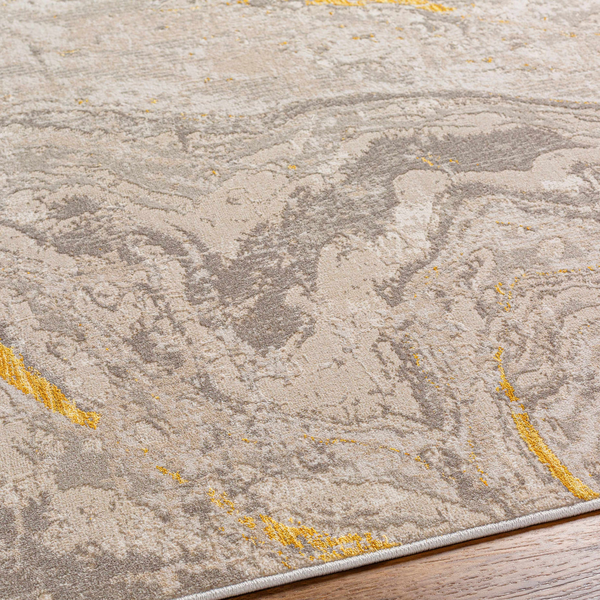 Akins Beige Marble Rug - Clearance