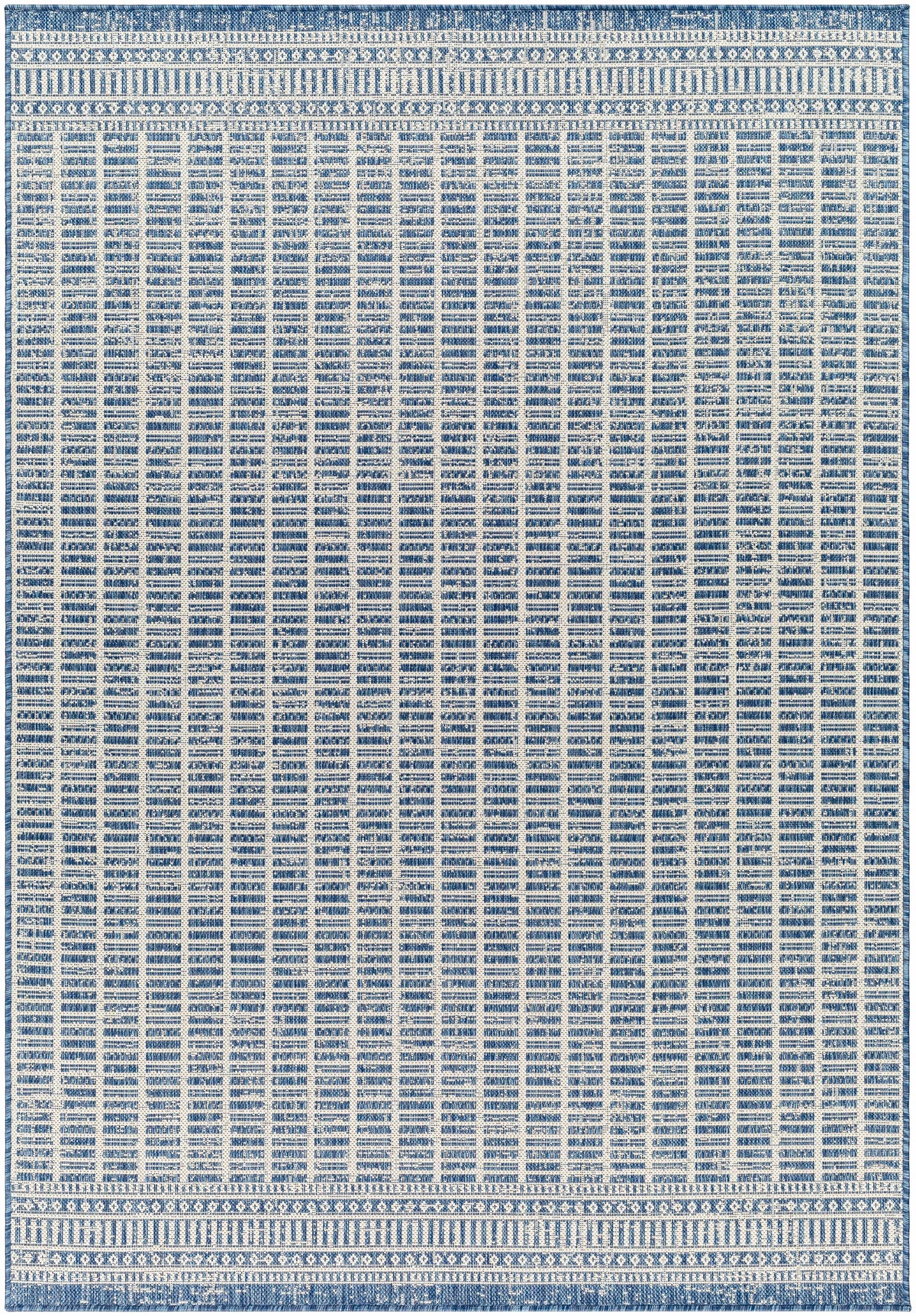 Amena Blue Outdoor Area Rug - Clearance