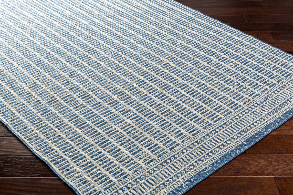 Amena Blue Outdoor Area Rug - Clearance