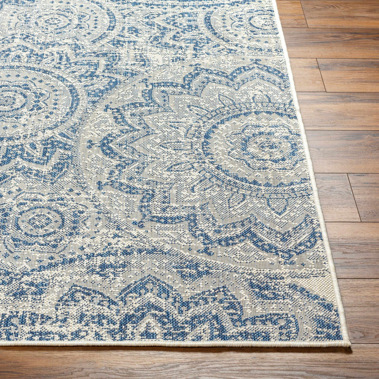 Ayala Blue Durable Rug
