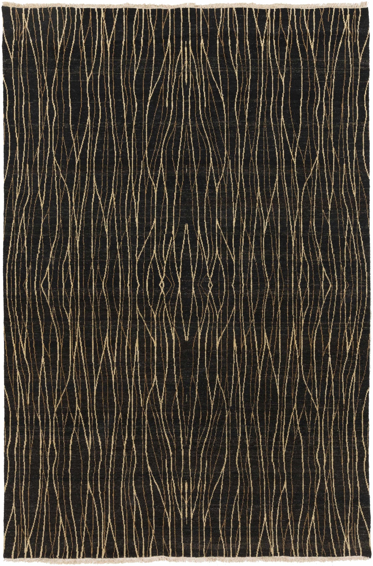 Olavi Black Area Rug - Clearance