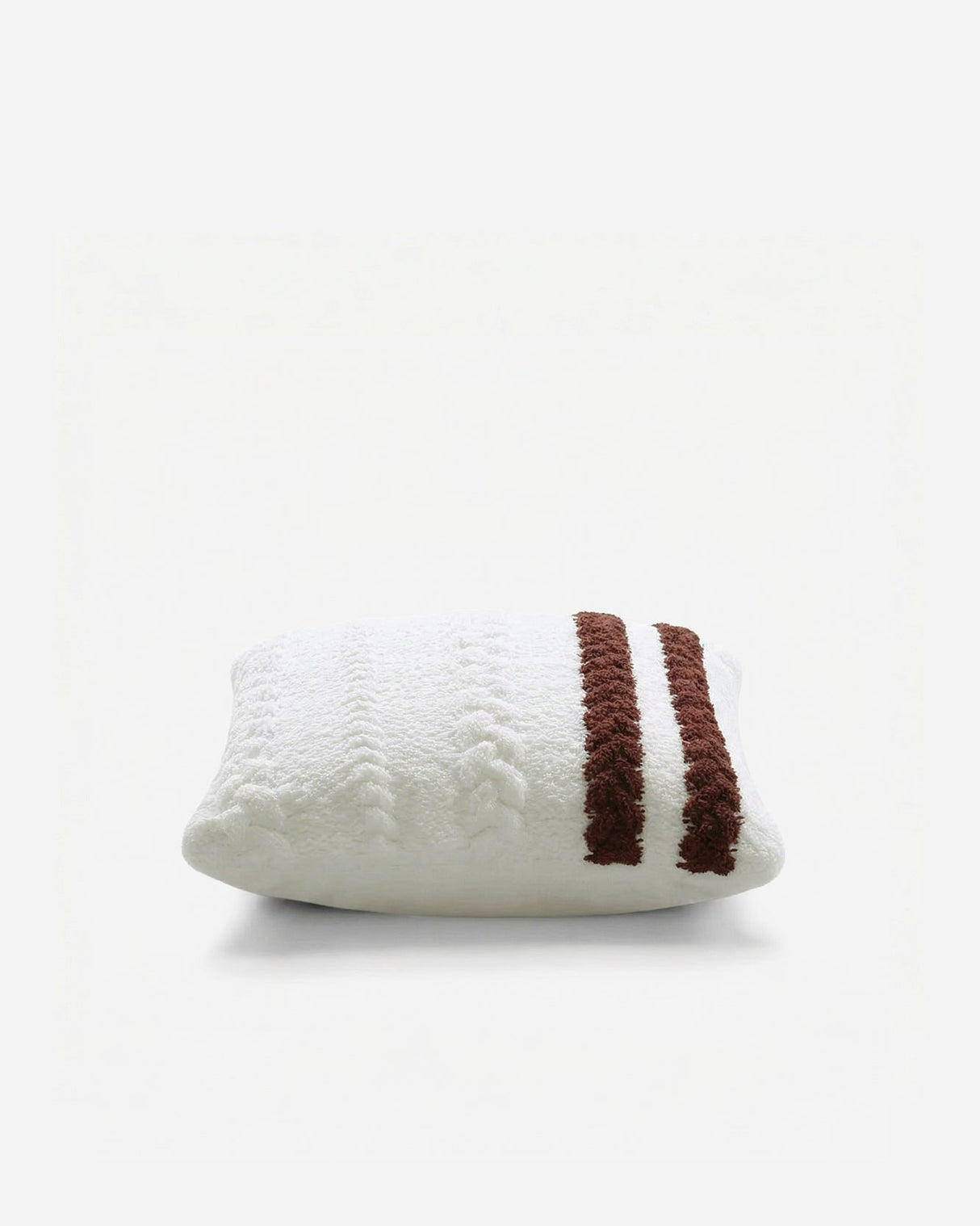 Snug Braided Two-Stripes Throw Pillow
