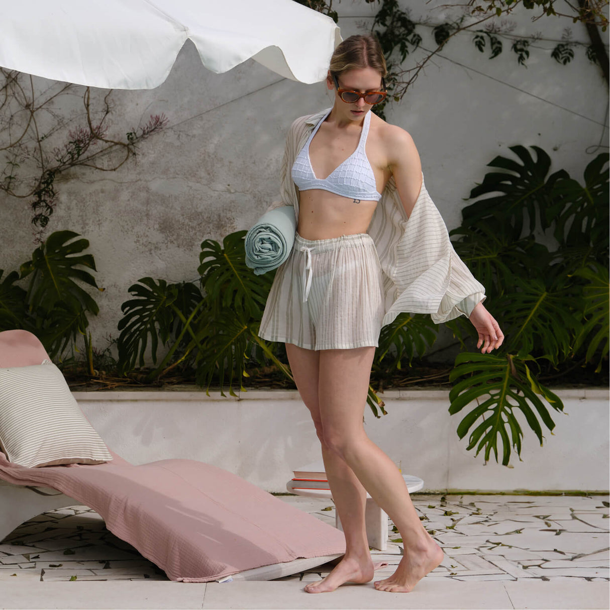 Salvia Cotton Mist Pool Cover Up