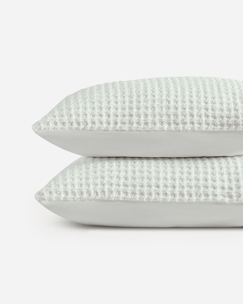 Snug Waffle + Bamboo Viscose Sham Set