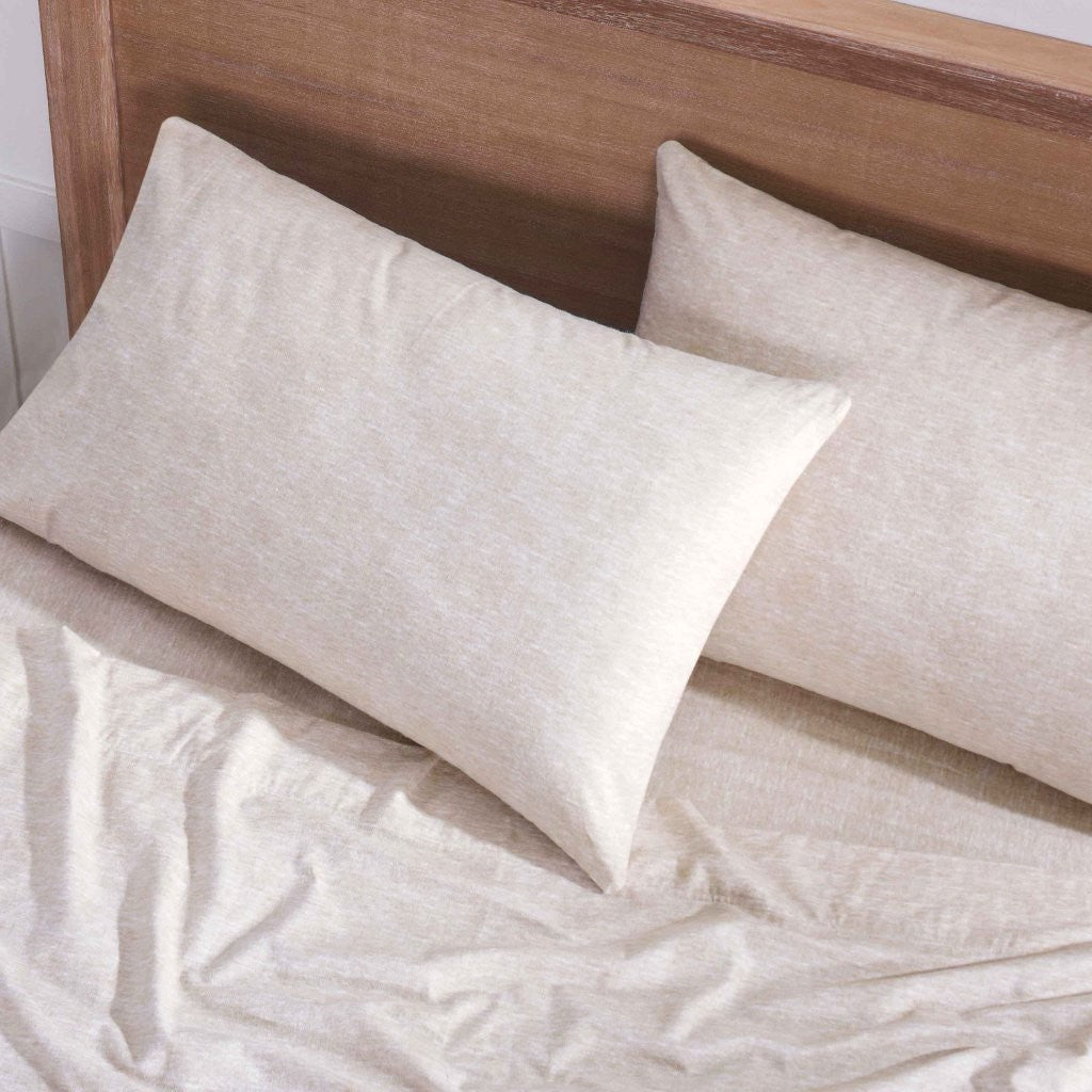 Superior-Melange-Flannel-Cotton-Two-Toned-Fuzzy-Pillowcases,-Set-of-2-Pillowcases
