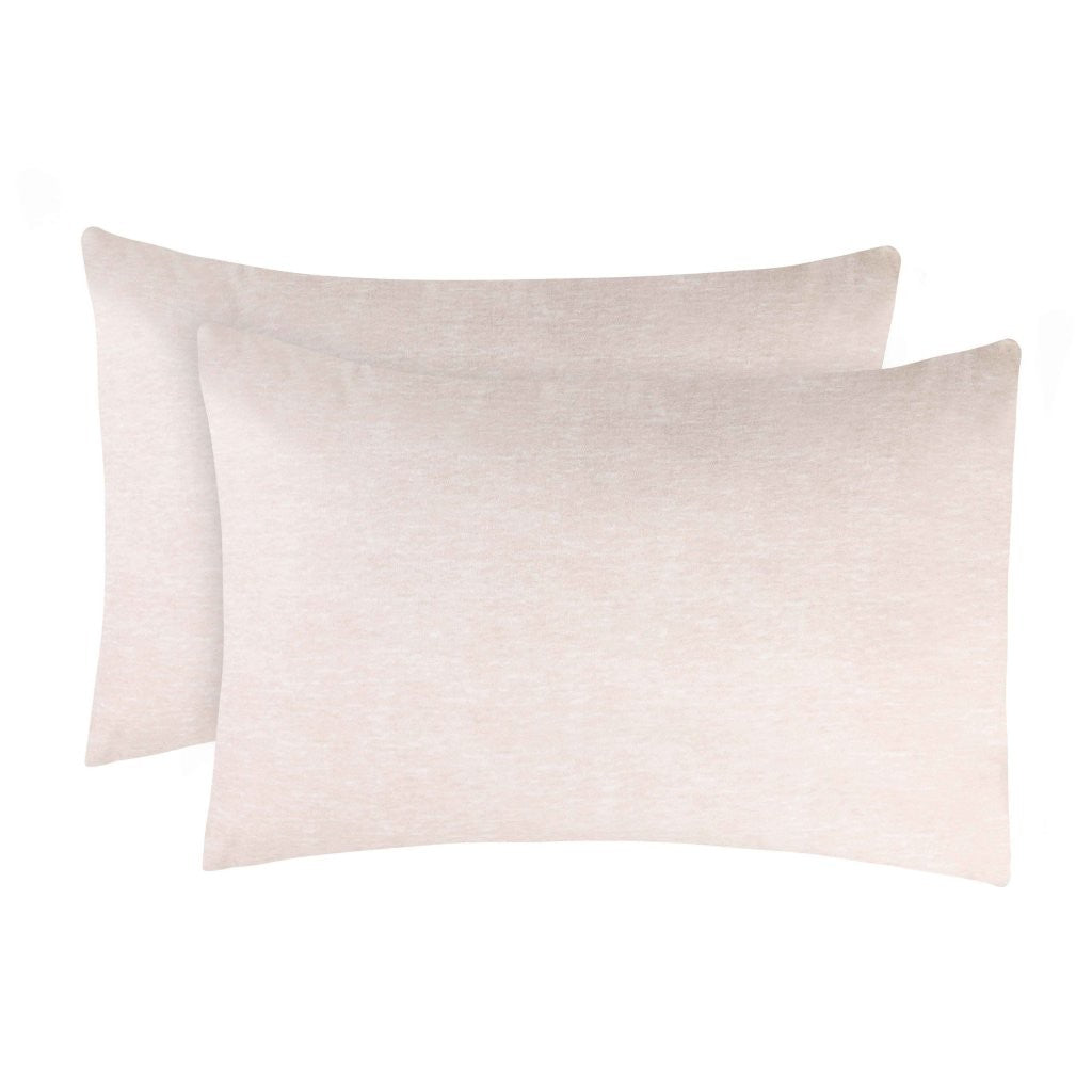 Superior Melange Flannel Cotton Two-Toned Fuzzy Pillowcases, Set of 2 - Pillowcases by Superior Brand