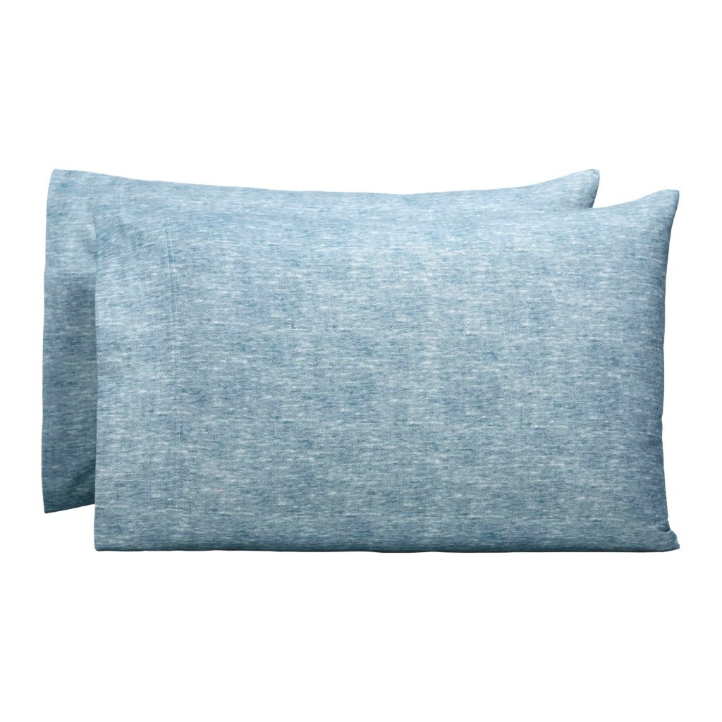 Superior Melange Flannel Cotton Two-Toned Fuzzy Pillowcases, Set of 2 - Pillowcases by Superior Brand