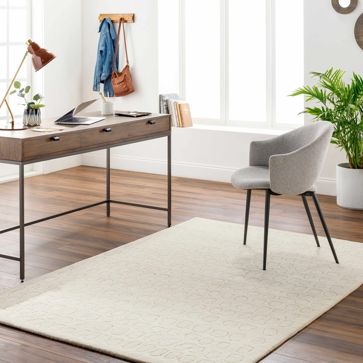 Arjan Cream Area Rug - Clearance