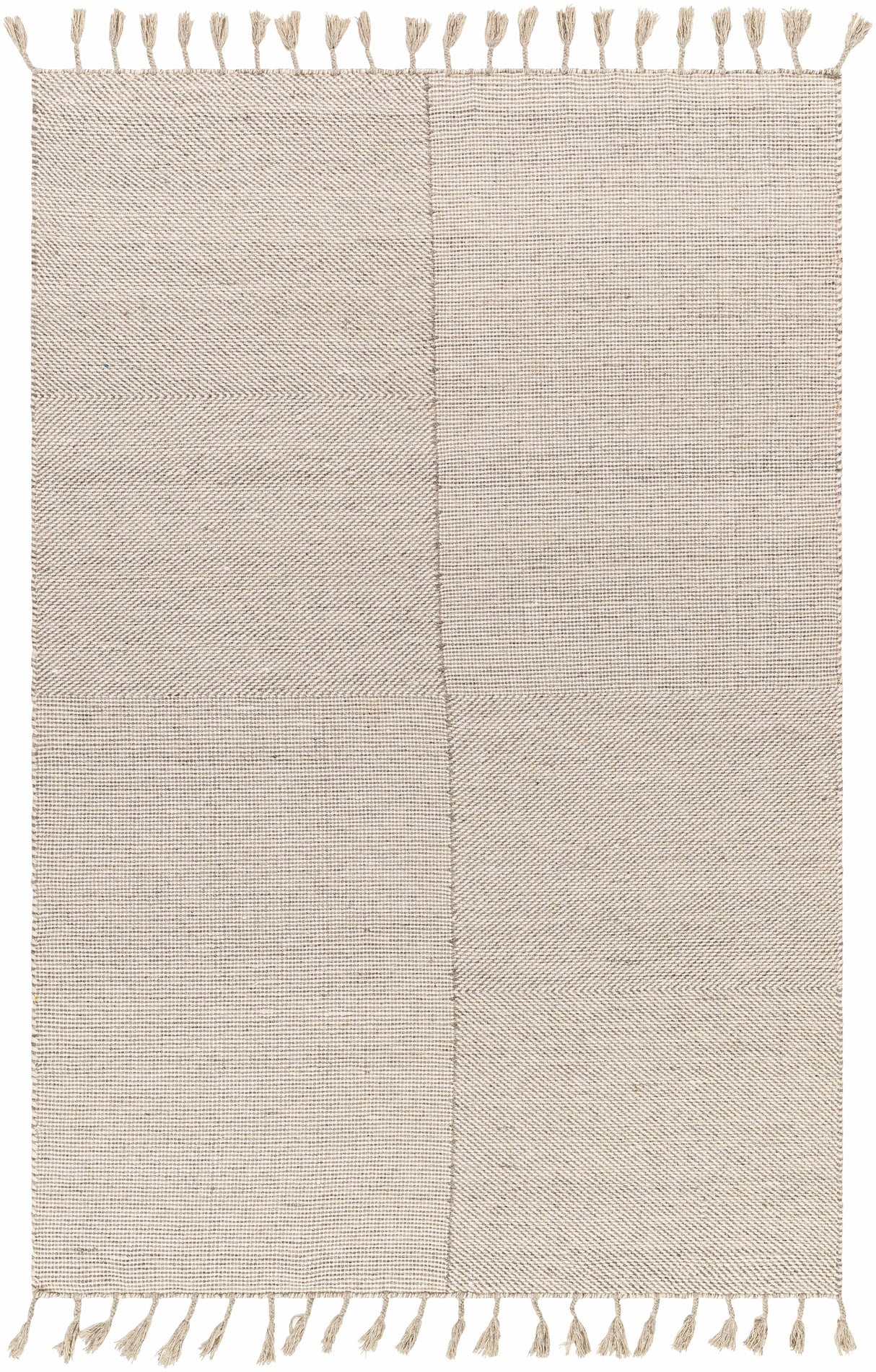 Abhay Beige Wool Area Rug - Clearance