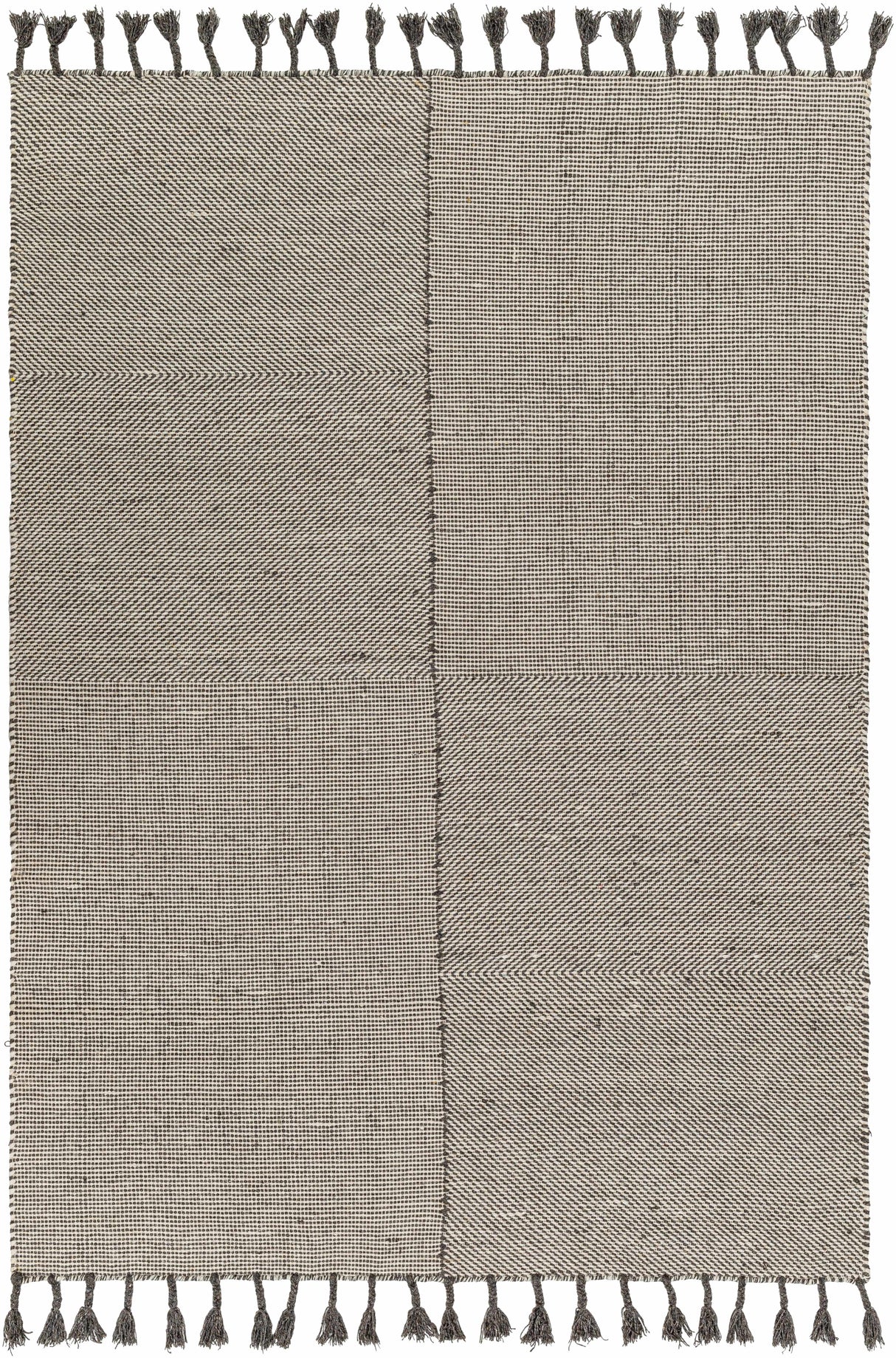 Abhay Gray Wool Area Rug - Clearance