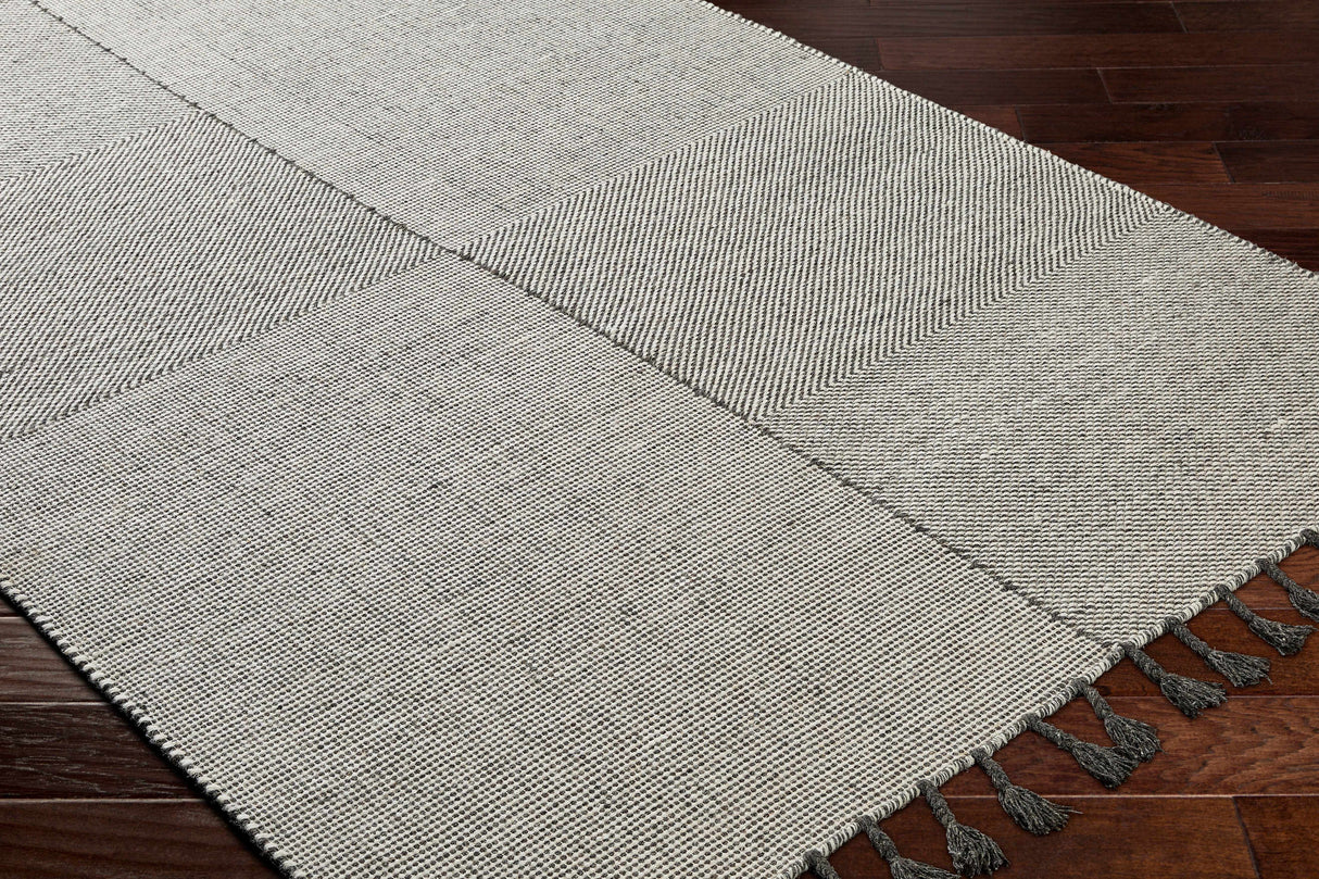 Abhay Gray Wool Area Rug - Clearance