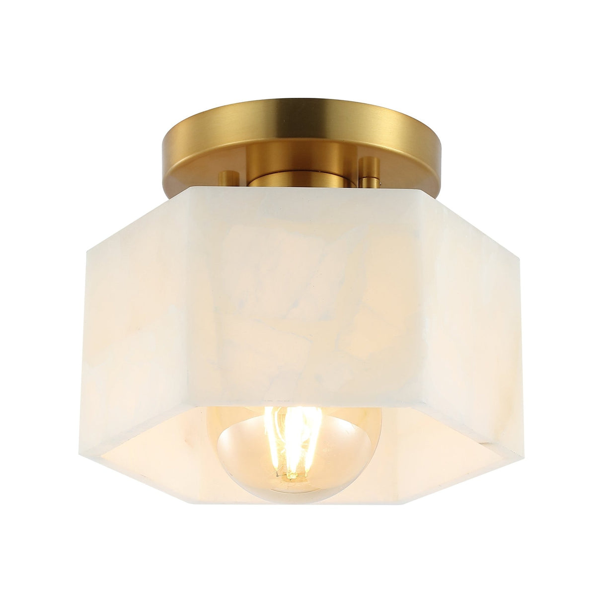 Tessa-1-light-modern-contemporary-alabaster/iron-hexagonal-led-semi-flush-mount-Flush-Mounts