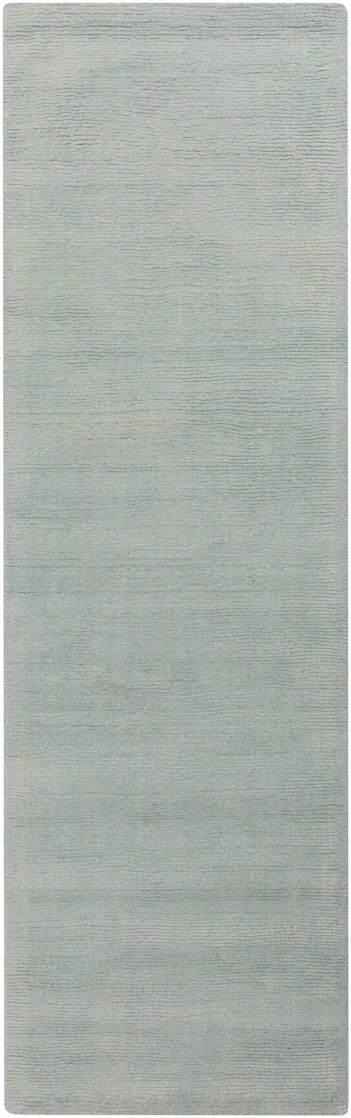 Brockton Solid Dusty Sage Wool Rug