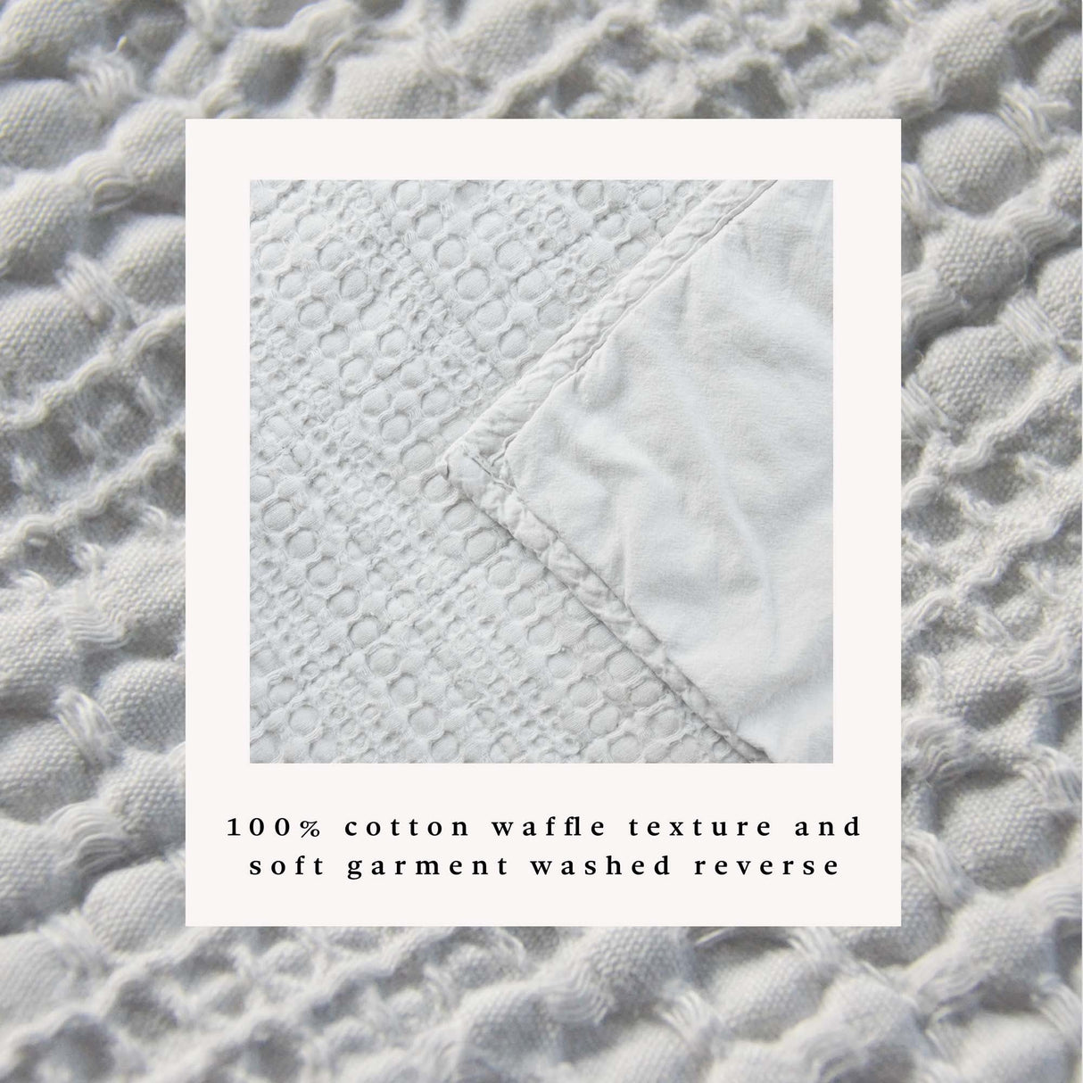 100% Cotton Honeycomb Waffle Garment Washed Quilt Set - Genevieve Collection