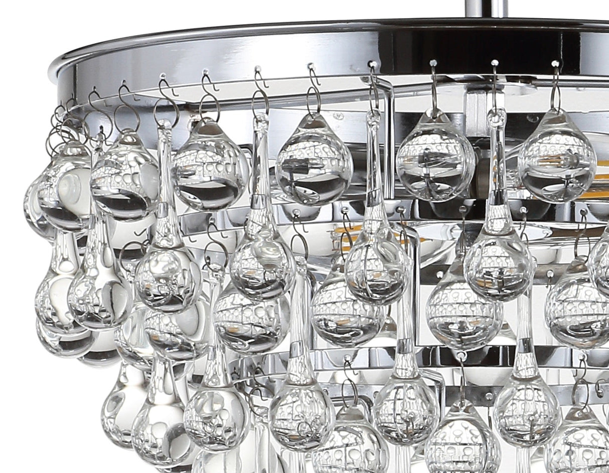 Toronto metal/crystal led flush mount - Tuesday Morning - Flush Mounts