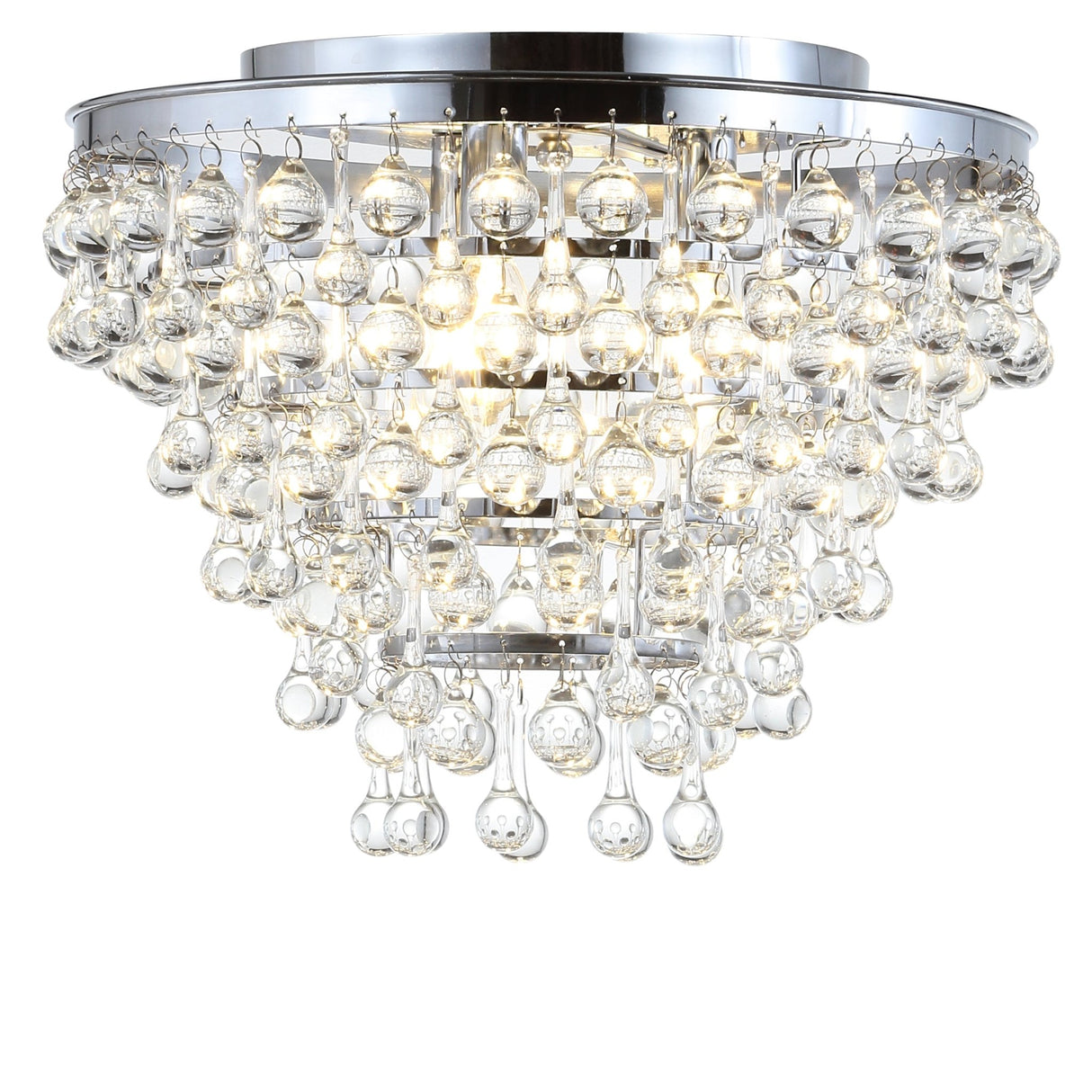 Toronto metal/crystal led flush mount - Tuesday Morning - Flush Mounts