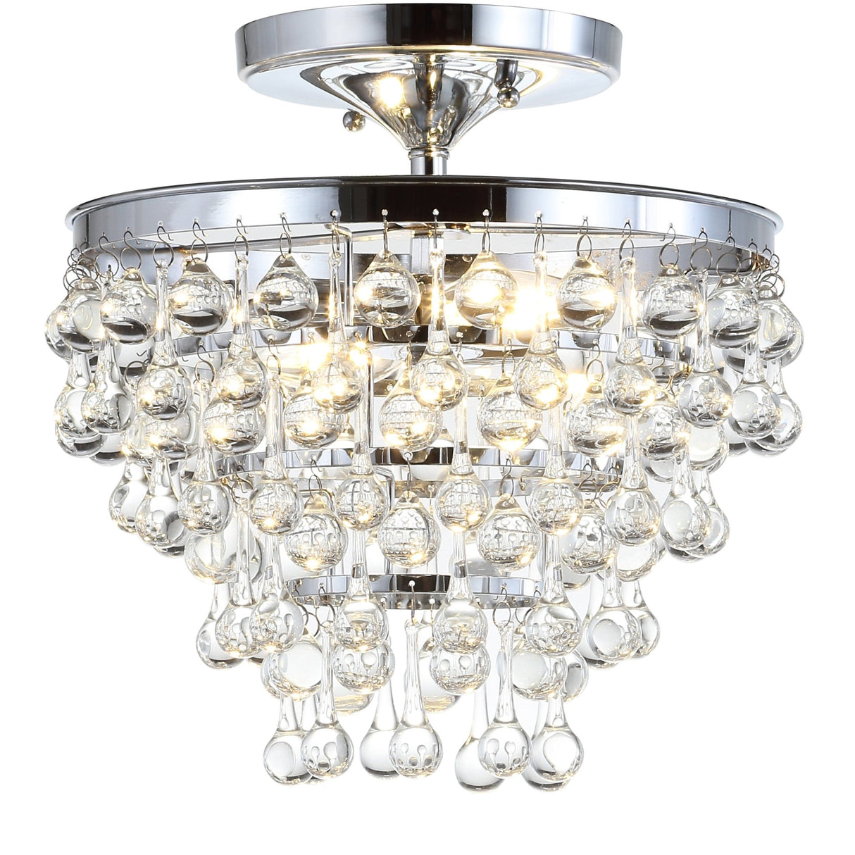Toronto metal/crystal led flush mount - Tuesday Morning - Flush Mounts