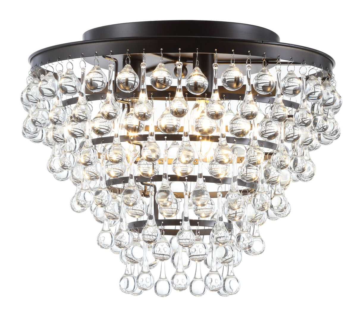 Toronto metal/crystal led flush mount - Tuesday Morning - Flush Mounts