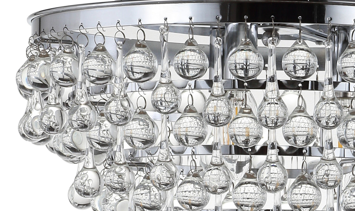 Toronto metal/crystal led flush mount - Tuesday Morning - Flush Mounts
