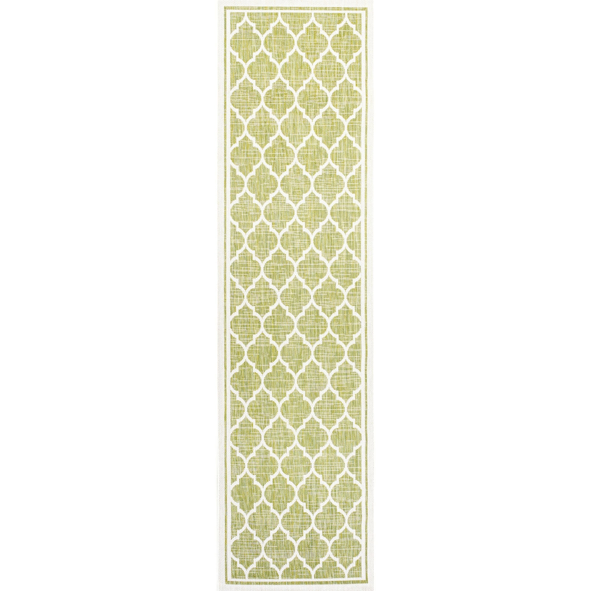 Trebol Moroccan Trellis Textured Weave Indoor/Outdoor Runner Rug - Tuesday Morning - Runner Rugs
