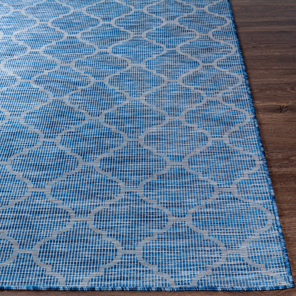 Blue Moolap Outdoor Rug - Clearance