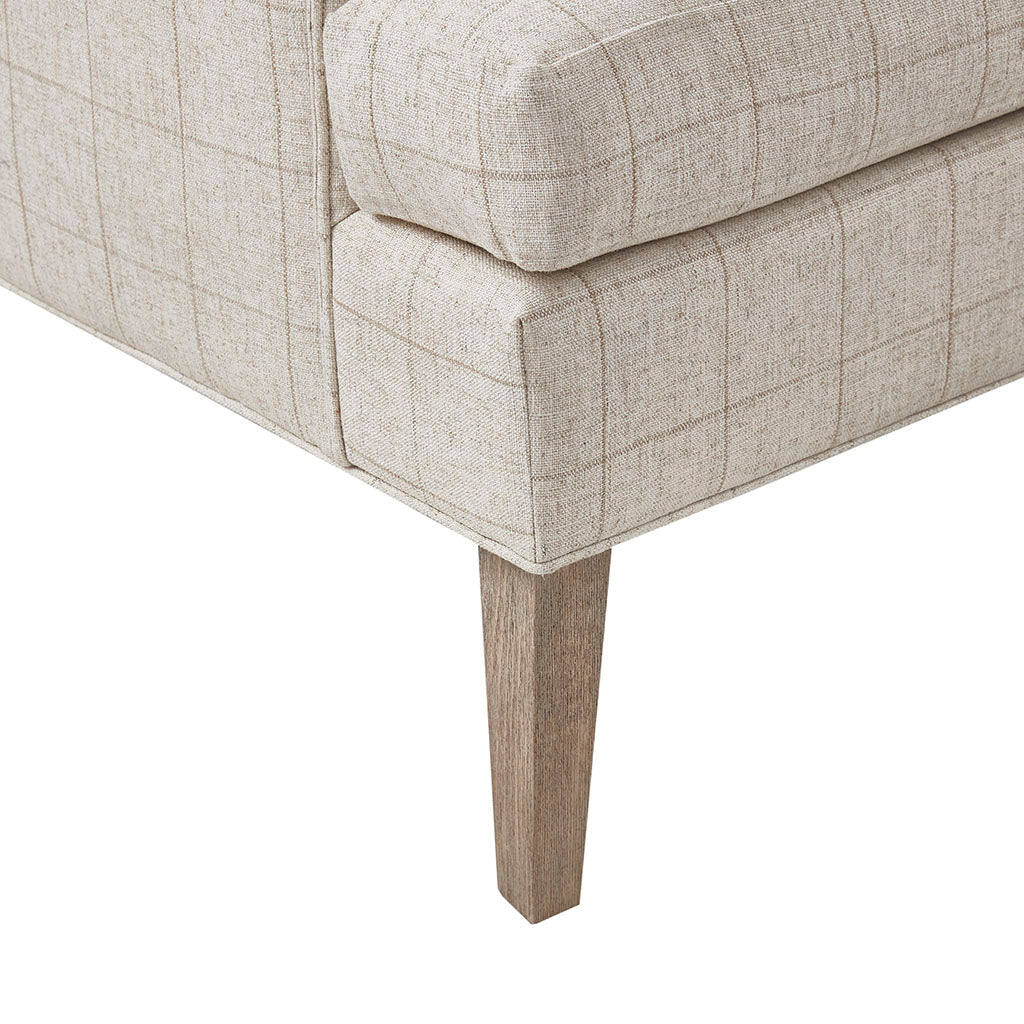Upholstered Accent Chair with Wing Back and Recessed Arms - Accent Chairs