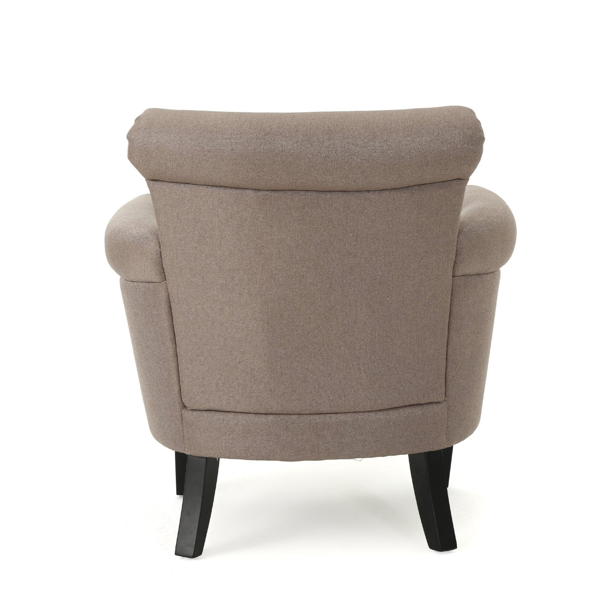 Upholstered Club Chair with Curved Design, Nailhead Trim and Rolled Armrests - Accent Chairs