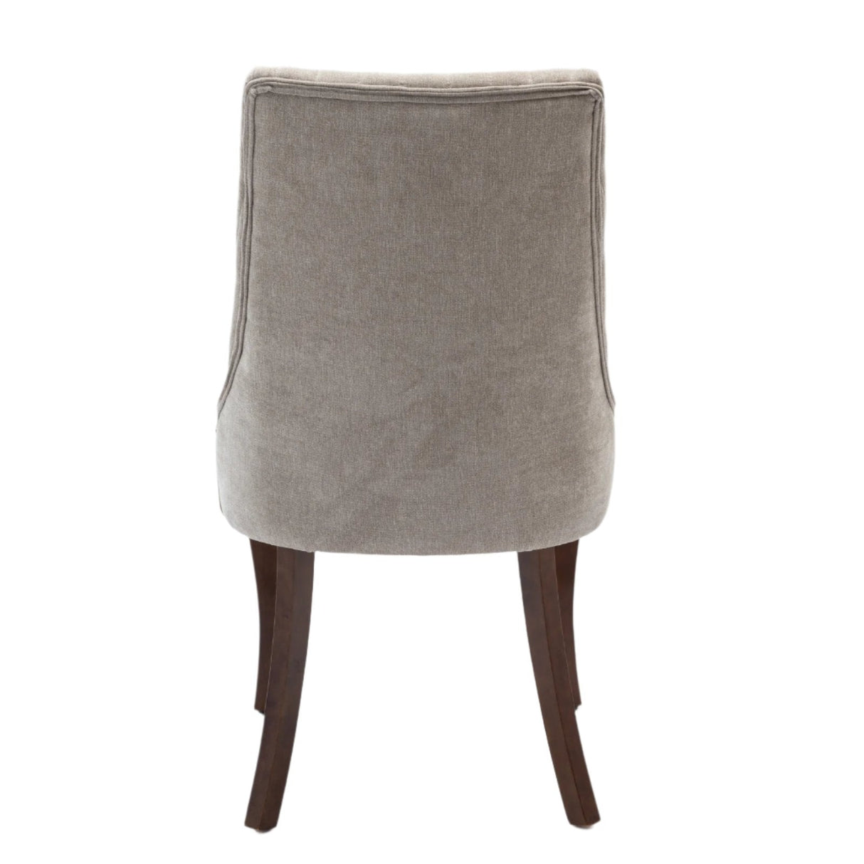 Upholstered Dining Chair with Curved Legs and High Backs, Set of 2 - Dining Chairs