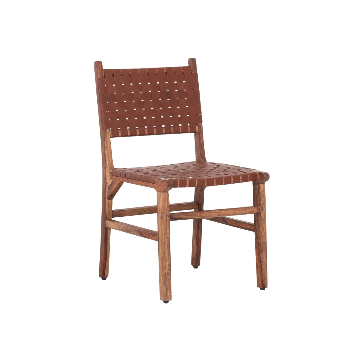 Upholstered Dining Chair with Open Back and Wood Frame, Set of 2 - Dining Chairs