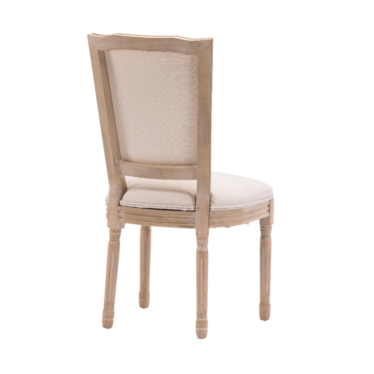 Upholstered Dining Chair with Square Back and Solid Wood Frame, Set of 2 - Dining Chairs